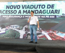 Corredor Norte-Noroeste: governador inaugura viaduto na PR-444, em Mandaguari