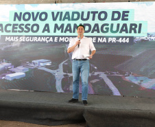 Corredor Norte-Noroeste: governador inaugura viaduto na PR-444, em Mandaguari