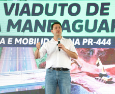 Corredor Norte-Noroeste: governador inaugura viaduto na PR-444, em Mandaguari
