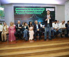 Obras serão realizadas pelas prefeituras, com recursos da Pasta. Investimentos incluem construção de pontes, pavimentações, melhorias em aeroportos e o recente Contorno Sul de Maringá em concreto.