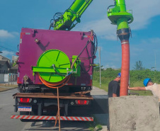 Sanepar investe R$ 1,4 milhão na limpeza de galerias de água de chuva para proteger as praias