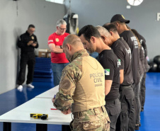 PCPR prepara servidores para uso de armas não letais durante o Verão Maior Paraná