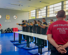 PCPR prepara servidores para uso de armas não letais durante o Verão Maior Paraná