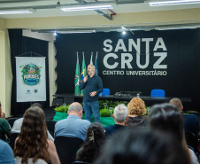 Instituto Água e Terra entregou nesta quinta-feira (11) 10 Planos de Manejo para as Unidades de Conservação (UCs). Nesta sexta-feira (12) será feito o repasse de 19 caminhonetes Ford Ranger.