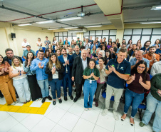 Instituto Água e Terra entregou nesta quinta-feira (11) 10 Planos de Manejo para as Unidades de Conservação (UCs). Nesta sexta-feira (12) será feito o repasse de 19 caminhonetes Ford Ranger.
