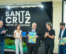 Instituto Água e Terra entregou nesta quinta-feira (11) 10 Planos de Manejo para as Unidades de Conservação (UCs). Nesta sexta-feira (12) será feito o repasse de 19 caminhonetes Ford Ranger.
