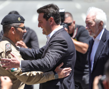 O governador Carlos Massa Ratinho Junior lançou nesta quarta-feira (10), em Curitiba, a nova etapa do Programa Olho Vivo, que marca o início da integração de tecnologias de Inteligência Artificial (IA) ao sistema estadual de videomonitoramento.