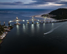 Estado prepara maior a queima de fogos da história do Litoral na Ponte de Guaratuba