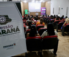 SESP - Missão Paraná IV inicia ações no Litoral com palestras sobre proteção às mulheres e prevenção ao uso de drogas