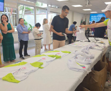 Entrega de kits da 1ª Corrida de Vigilância em Saúde movimenta a Sesa