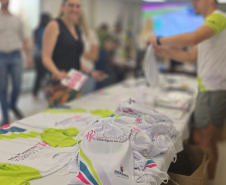 Entrega de kits da 1ª Corrida de Vigilância em Saúde movimenta a Sesa