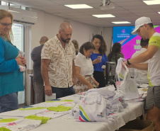 Entrega de kits da 1ª Corrida de Vigilância em Saúde movimenta a Sesa