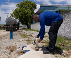 Sanepar reforça frota de caminhões-pipa para garantir abastecimento durante grandes shows no Litoral