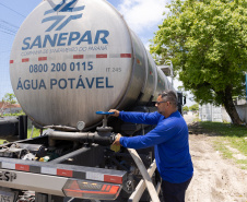 Sanepar reforça frota de caminhões-pipa para garantir abastecimento durante grandes shows no Litoral