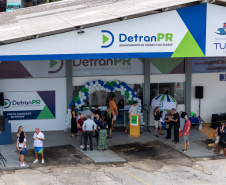 O vice-governador Darci Piana e o diretor-presidente do Detran-PR, Santin Roveda, inauguram nesta quinta-feira (15) o Posto Avançado do Departamento de Trânsito do Paraná (Detran-PR) em Matinhos. Foto: Geraldo Bubniak/AEN