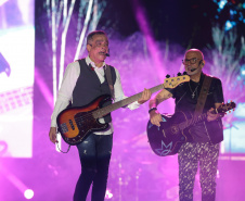 O grupo Roupa Nova durante a apresentacao do seu show dentro da programacao do Verao Maior Parana, em Matinhos - 15/02/2026 - Foto: Geraldo Bubniak/AEN