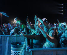 O grupo Roupa Nova durante a apresentacao do seu show dentro da programacao do Verao Maior Parana, em Matinhos - 15/02/2026 - Foto: Geraldo Bubniak/AEN
