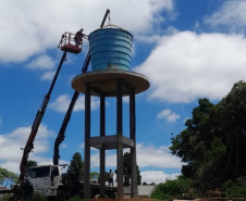 Abastecimento de água em Fernandes Pinheiro ganha reforço de 50% com novo reservatório