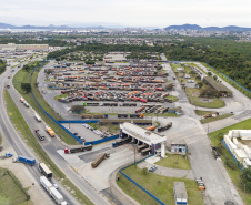 Pátio de Triagem do Porto de Paranaguá recebe mais de meio milhão de caminhões em 2025
