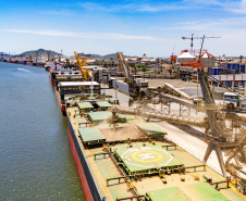 Portos paranaenses lideram movimentação entre os maiores do Brasil em 2025