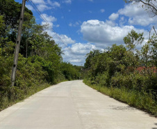 pavimentação em concreto da Estrada da América em Morretes.