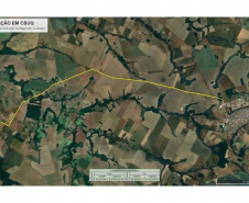 estrada ligando Mamborê ao distrito de Guarani,