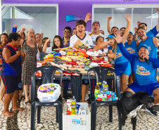 Doação alimentos arena gamer