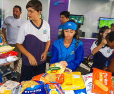 Doação alimentos arena gamer