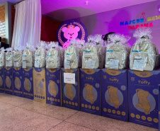 Nascer Bem: Estado inicia calendário de 2026 com entrega de 366 kits nas regiões Oeste e Sudoeste