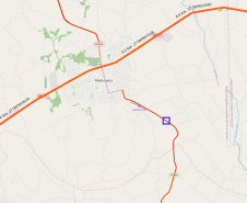 PR-495 Medianeira, local do novo trevo (mapa)