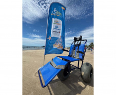 Praia Acessível realiza 250 atendimentos na primeira semana da temporada 2025/2026