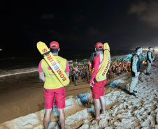 Motos aquáticas e drone com câmera térmica reforçaram segurança em shows do Verão Maior Paraná