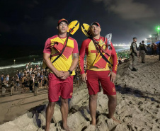 Motos aquáticas e drone com câmera térmica reforçaram segurança em shows do Verão Maior Paraná