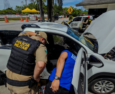 PMPR recupera veículo furtado em São Paulo após monitoramento pelo sistema Olho Vivo no Litoral