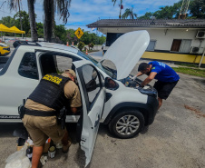 PMPR recupera veículo furtado em São Paulo após monitoramento pelo sistema Olho Vivo no Litoral