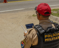 PMPR intensifica fiscalização aérea com emprego de drones nas rodovias de acesso ao Litoral