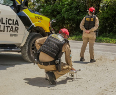 PMPR intensifica fiscalização aérea com emprego de drones nas rodovias de acesso ao Litoral