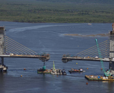 Reta final: veja como vai funcionar o encontro da parte estaiada da Ponte de Guaratuba