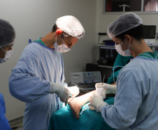 Procedimento com uso de biovidro no tratamento de infecção óssea é realizado pela primeira vez no HU-UEL