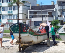 Atividades ambientais na Ponte de Guaratuba