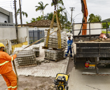 Obras viárias da Portos do Paraná em Antonina chegam a 50% e transformam acessos ao porto