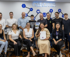 Projetek Unioeste entrega projeto arquitetônico de escola municipal para Cafelândia