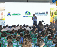 Com aporte de R$ 10 milhões do Estado, escola de Cascavel é inaugurada após reconstrução