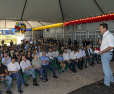 Com aporte de R$ 10 milhões do Estado, escola de Cascavel é inaugurada após reconstrução