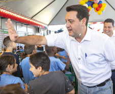 Com aporte de R$ 10 milhões do Estado, escola de Cascavel é inaugurada após reconstrução