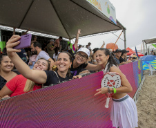 Portos do Paraná - Beach tennis movimenta o litoral no Verão Maior 2026, com apoio da Portos do Paraná