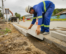 Obras viárias da Portos do Paraná em Antonina chegam a 50% e transformam acessos ao porto