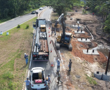 Sanepar faz obra em adutoras de Guaratuba de olho no Carnaval