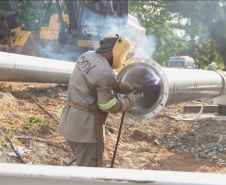 Sanepar faz obra em adutoras de Guaratuba de olho no Carnaval