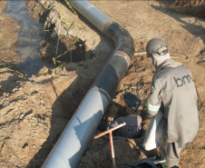 Sanepar faz obra em adutoras de Guaratuba de olho no Carnaval
